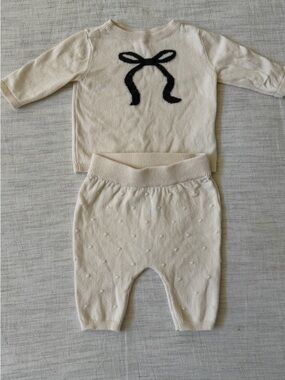 Carter's Cream Knit Baby Two-Piece Set